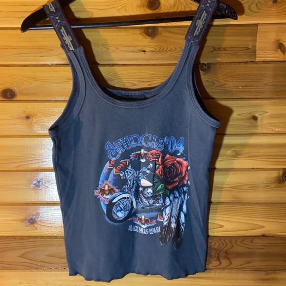 american biker Tops - 2004 reworked Sturgis tank top